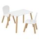 Ensemble table et chaises enfant blanc