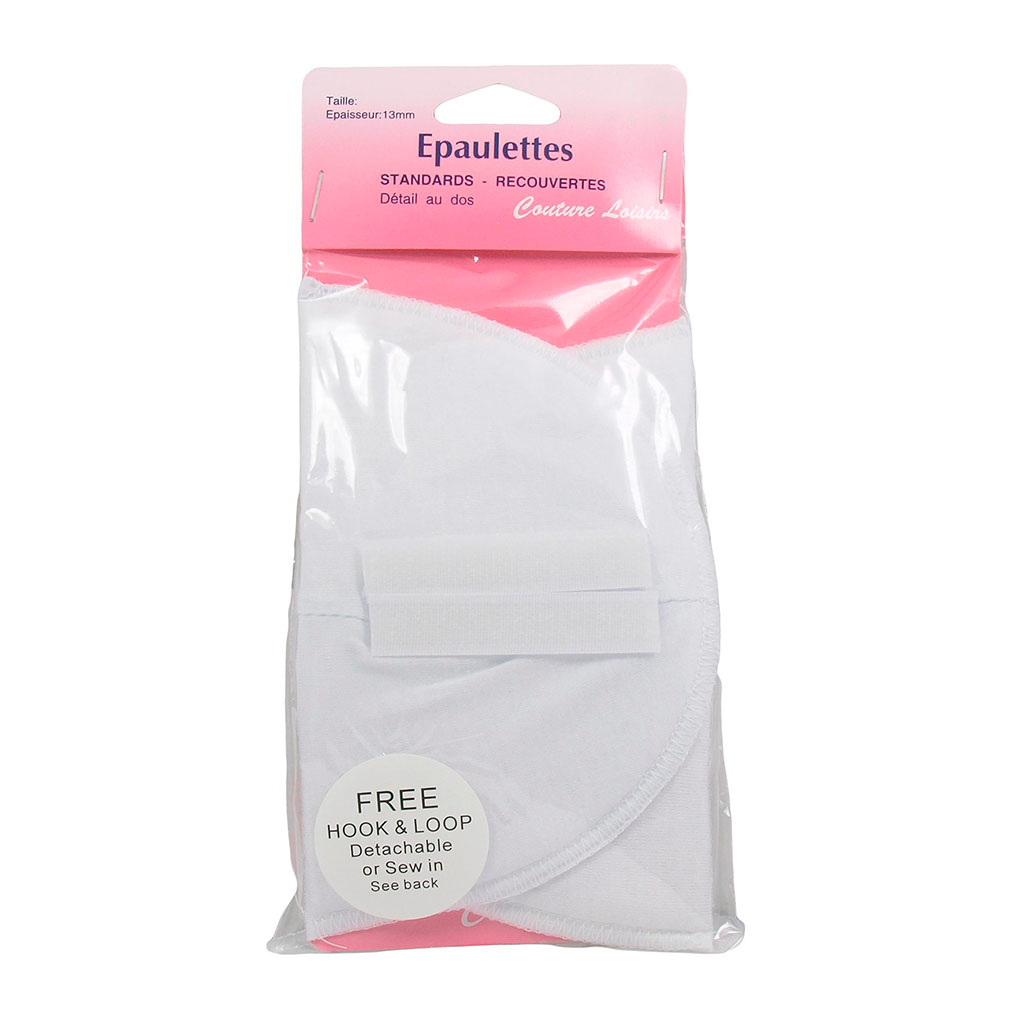 Epaulettes blanche taille M 9x21.5cm