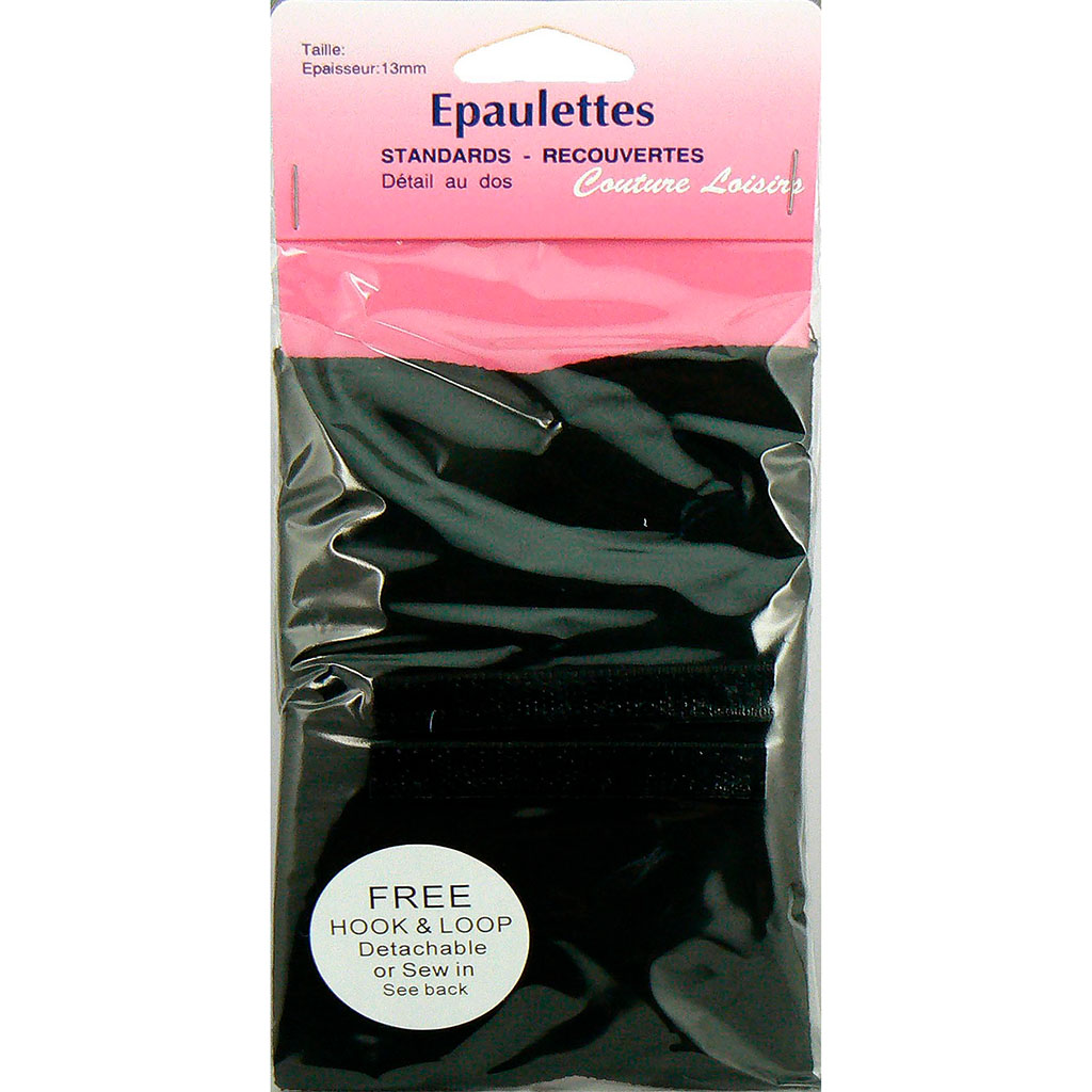 Epaulettes noire taille M 9x21.5cm