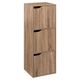 Meuble de rangement 3 portes Mix'n Modul bois naturel 34.5x100.5x32cm