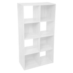Meuble étagère Mix'n Modul 8 cases bois blanche 67.6x32x134cm