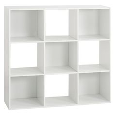 Meuble de rangement Mix'n Modul 9 cases bois blanc 100.5x100.5x32cm