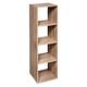 Etagère colonne 4 casiers Mix'n Modul bois naturel 34.4x134cm