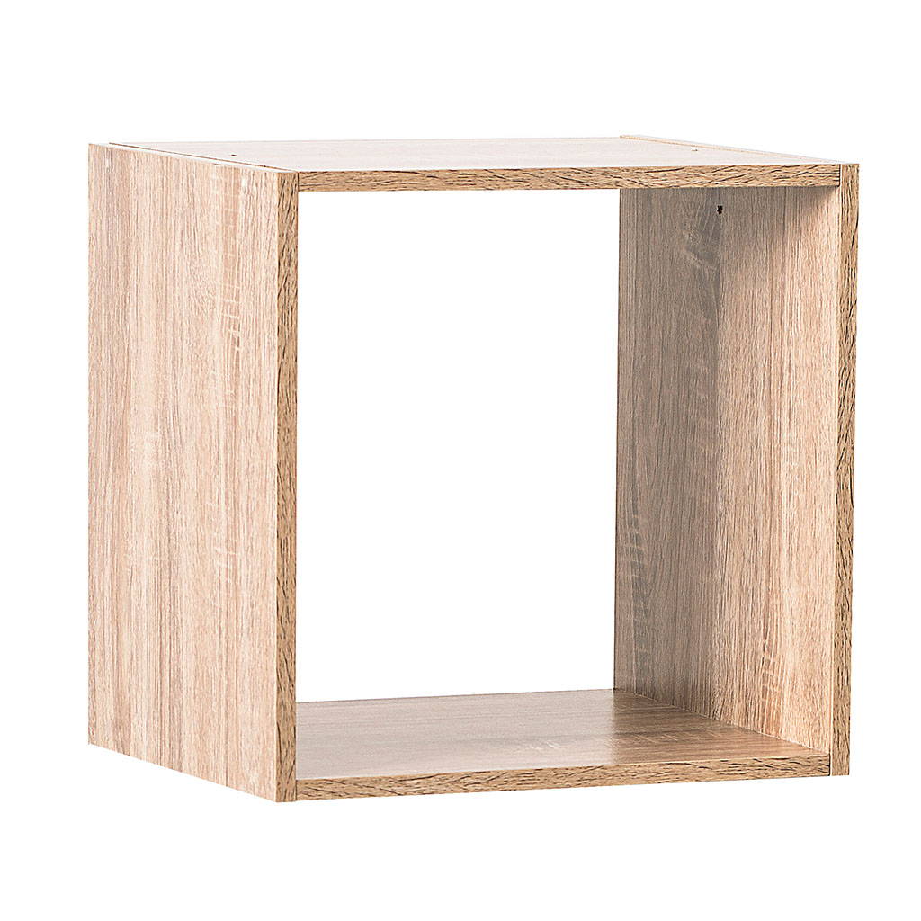 Étagère cube Mix'n Modul bois 1 casier naturel 34.5x34.5x32cm - Centrakor