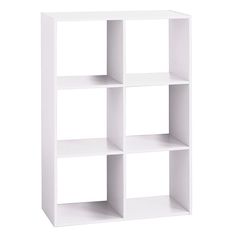 Meuble de rangement Mix'n Modul 6 cases bois blanc 67.5x100.5x32cm