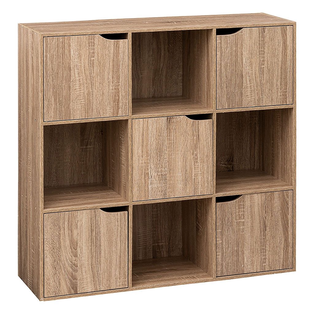Etagère MIX N DOOR 9 cases 3 portes 32x100.5x100.5cm