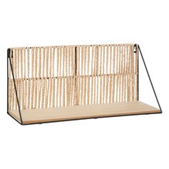 Etagère murale COSY en métal et corde 48x12x21cm