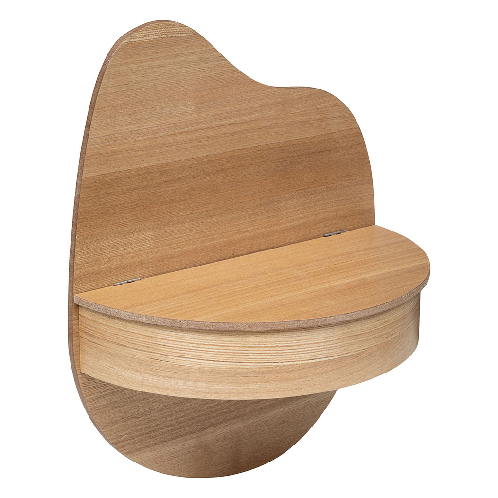 Étagère murale Giuseppe OLME bois 49x39cm