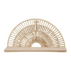 Étagère murale naturelle forme arc 40x20cm