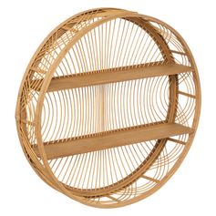 Etagère murale ronde INA bambou D 70cm