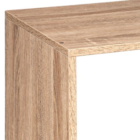 Etagère rectangulaire 3 niveaux à poser ou fixer bambou et métal  26.5x57x11.5cm - Centrakor