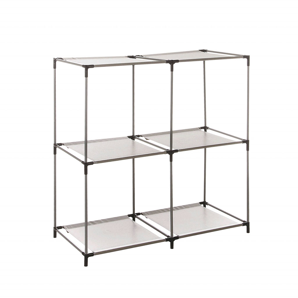 Étagère tube Mix'n Modul 4 casiers 68.5x70x34.5cm