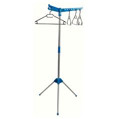 Étendoir porte cintres 24 emplacements inox H 124cm