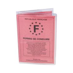 Etui pour permis de conduire plastique transparent