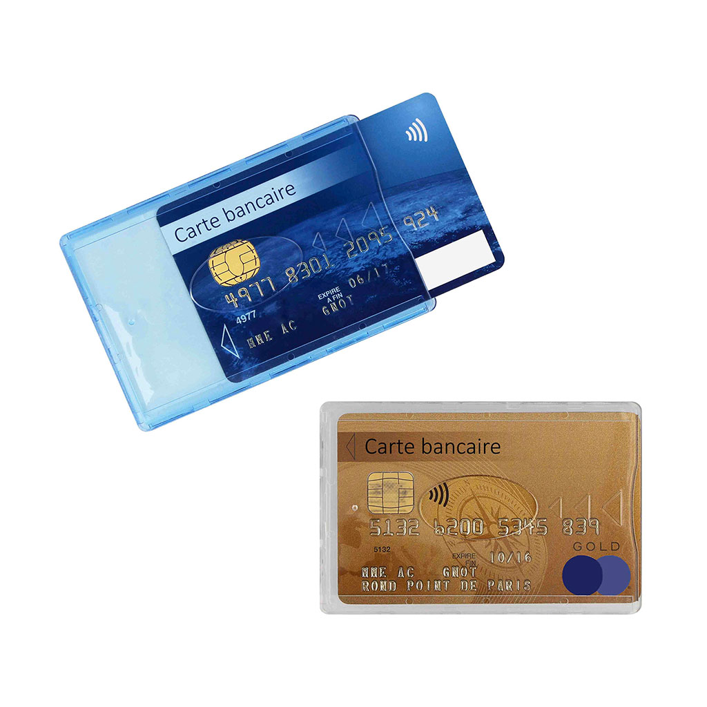 tui rigide carte bancaire anti piratage couleur Centrakor