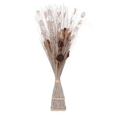 Fagot de plantes séchées blanc H 100cm