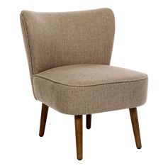 Fauteuil AERA avec pieds beige 57x58x72.5cm