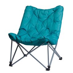 Fauteuil camping pliable pétrole 83x74x91cm