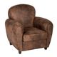 Fauteuil club marron 80x80x82cm