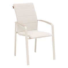 Fauteuil de jardin empilable DIESE ivoire 57.5x67x95cm | HESPÉRIDE