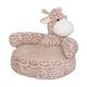 Fauteuil enfant peluche girafe 48x45x42cm