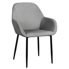 Fauteuil GIULIA velours gris