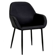 Fauteuil GIULIA velours noir