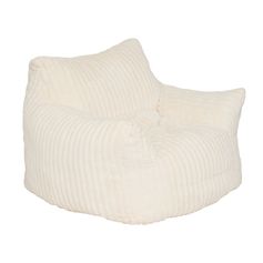 Fauteuil MUZI velours cotelé blanc 119x110x75cm