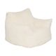 Fauteuil MUZI velours cotelé blanc 119x110x75cm
