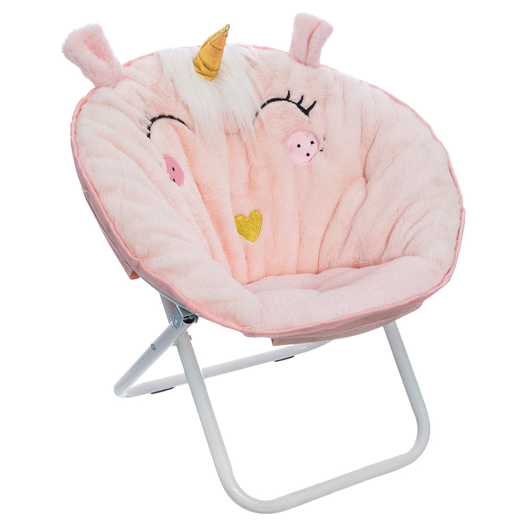 Fauteuil pour enfant pliant licorne 50x40cm