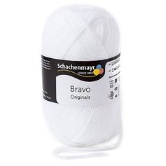 Fil à tricoter BRAVO blanc 50g