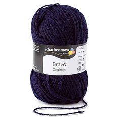 Fil à tricoter BRAVO bleu foncé 50g