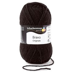 Fil à tricoter BRAVO noir 50g