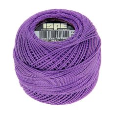 Fil à broder coton perlé ISPE violet 10g