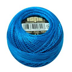 Fil broderie coton perle bleu roi 10g COL531