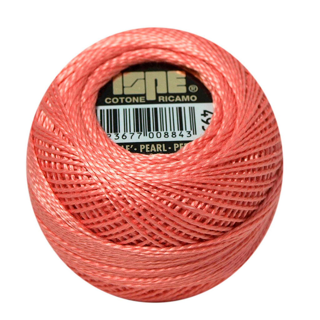 Fil broderie coton perle corail 10g COL495