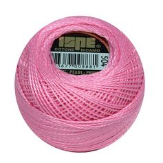 Fil broderie coton perle rose 10g COL504