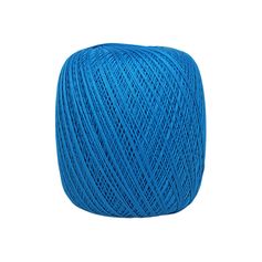 Fil en coton à crocheter bleu 100g
