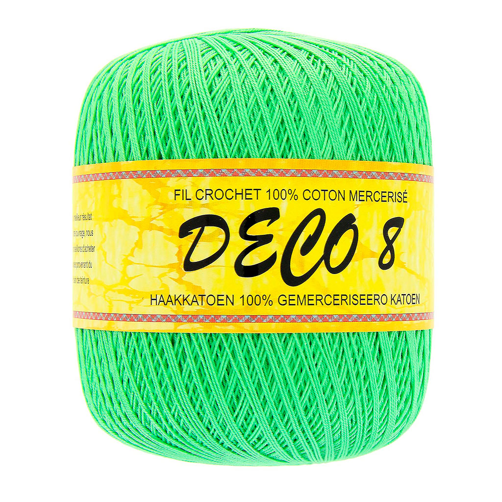 Fil en coton à crocheter vert 100g - Centrakor