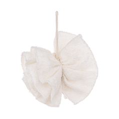 Fleur de bain viscose blanc