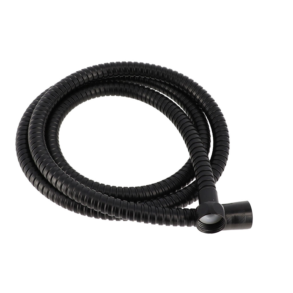 Flexible de douche noir 200 cm acier inox antitorsion connexion universelle  tuyau douche noir 2m flexible douche noir flexible douche 2m noir flexible