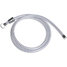 Flexible de douche universel PVC biflex blanc et chrome 200cm