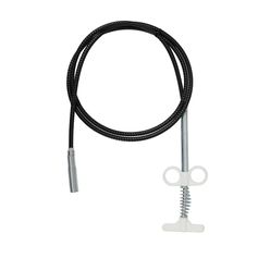 Furet pour canalisation et pince attrape tout 3m noir et argent