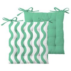 Galette de chaise DOLCEZZA menthe 38x38cm