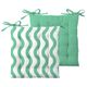 Galette de chaise DOLCEZZA menthe 38x38cm