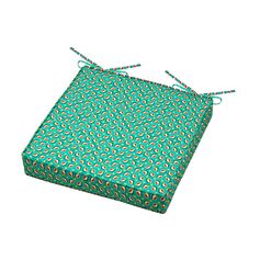 Galette de chaise SANDANA polyester vert 40x40cm
