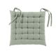 Galette de chaise TWILY poly coton sauge 38x38cm
