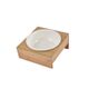 Gamelle en céramique et support bambou D 16cm