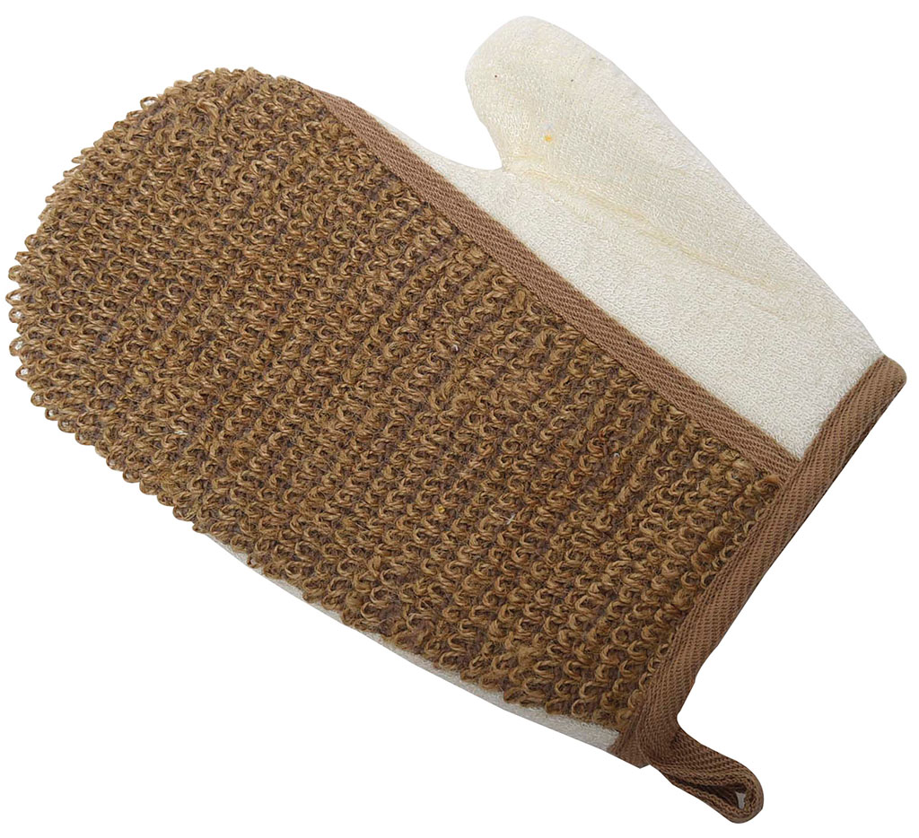 Gant de massage bicolore 17.5x21cm