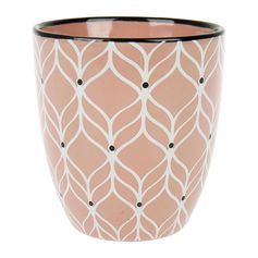 Gobelet MALVA en grès imprimé 6.5x7.5x6.5cm